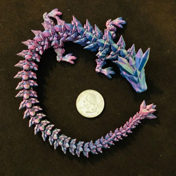 3D Printed Crystal Dragon and Egg - Picture 8 of 8
